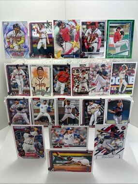 Ronald Acuna Jr Braves lot of 20 + Drake Baldwin & Michael Harris Rookies/Olsen